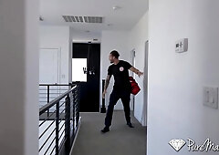 PureMature: Horny Mature Aila Donovan Fucks Fire Fighter