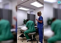 Hot Fit MILF Nurse Gets Fired For Showing Pussy