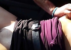 French Girl Shared for Outdoor Fingering Pleasure