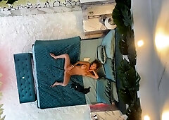 Monika Fox Posing Naked On The Bed