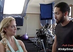 Cherie DeVille Gym Bondage Caning