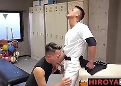 HIROYAXXX - Chinese Queer Hiroya And Yuta Going Without a condom In The Locker Guest room