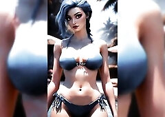 AI Generated Doxy Jinx showing her vagina to the most good