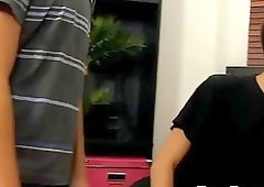 Twinks worship each other's bodies during threesome