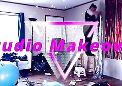 I don't know why I decided to record myself cleaning and redecorating my studio yesterday, but I did! So here's the footage, sped up 35x so 