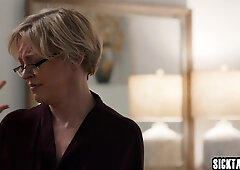 Big breasts mommy stepmom helps her boy