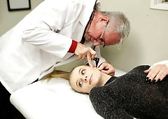 Playful girlfriend Paris White gets fucked hard by a horny doc