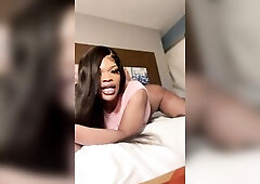 Marvelous Tranny Bbc Slanging All Over Hotel Room