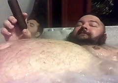 Russian bear cub, fat bear dominates chaser, bears breeding cub daddy