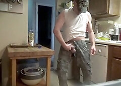 Horny mature lady enjoys anal toy play