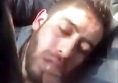 Morning blow job while driving his boy at his work place 4