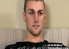 Sexy Matt strokes his long shlong