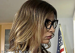 Obciąganie, shemale riding