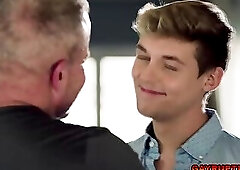 Mature guy gets seduced by twinks Trevor Harris and Jack Bailey