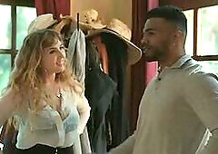 Bisexual IR hairypussy and bigboobs babes share BBC in 3some