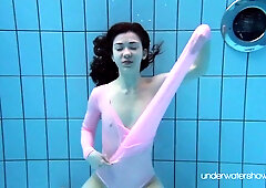 Flashy date - floating tits sex - Underwater Show