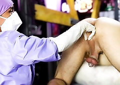 Nurse Dominafire Anal Stretching Her Patient
