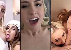 Andi Rose and Anna Claire Clouds's handjob action by Nubiles Porn