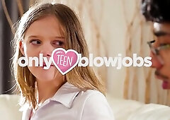 Teen Coco Lovelock gets some study aid with step bro Diego Perez. This babe shows how that babe appreciates his assist by sucking his jock!!