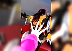 Cuties surprised chap and sucked him off on boat