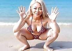 My step aunt is a fifty-year-old cutie-sort woman.