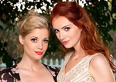 Charlotte Stokely and Maya Kendrick are enjoying kissing and fucking