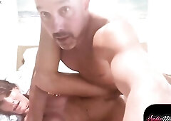 Sofie Marie slutty body rides the DILFs wang passionately after a carnal shower as this babe grinds and bounces