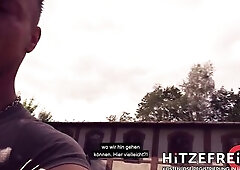 Risky Outdoor Sex with Hawt Blond Russian Teen