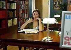 Calm Zone Not with That Grubby Trans ORAL PLEASURE in the Library