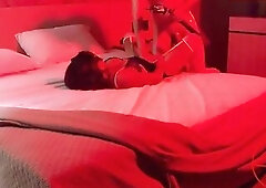 Influencer debuts a gifted chap, that guy put a cum drum on him and overspread himself in oil so that they would ejaculate inside, I love it when wive