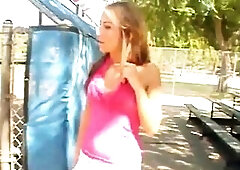 Thirsty teen picked up by massive ramrod boy