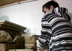 Boys Share Passionate Session in Warehouse