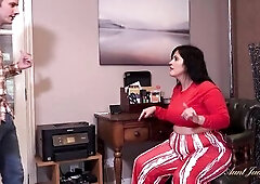 Large Butt Latin chick big beautiful woman Boss Lady Montse Swinger gets caught masturbating at the office by the office assistant! There's nobod