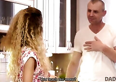 DADDY4K. Unshaved-haired Playgirl Cheats on Brawny BF with his Gracious Daddy