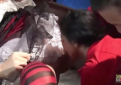 Busty Blonde Milf Stacey Saran Is Getting Her Asshole Fucked Hard In An Amazing Group Anal Sex Action