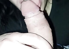 Amateur Girlfriend Gives Me a Slobbery Fellatio with Unfathomable Mouth and Gagging