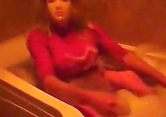 crossdresser plasticface best ever bathtime