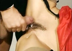 oral-job anal trheesome underware nylon retro compil Branlette Gros seins naturels, Broute minou, Lalin Girl