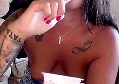 Licking Cream In My Little Toes, Close Camera??