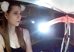 Cветящийся дилдо глубокая глотка LED vibrator