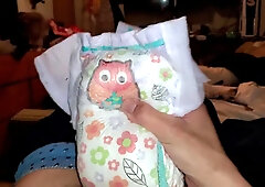 Diaper Smex (with used girls Goodnites)