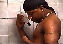 Black Gay Shower Sex Scene and Insertion