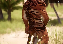 Insane Life / Masculine Hairy's Tugging off Compilation HD / Werewolf,Tiger,Lion,Minotaur