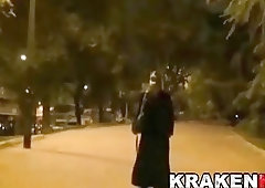 Outdoor public BDSM casting with some hardcore fucking freaky compilation