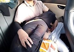 Girlfreind Boyfriend And Cab Driver Fucking Three People In Cab Car - Hd Porn