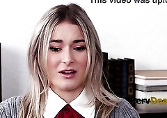 Student In Uniform Rides Her Dean After Ballsy Confession