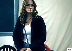 Naughty brunette likes to spread up wide and get fisted, before having casual sex with someone