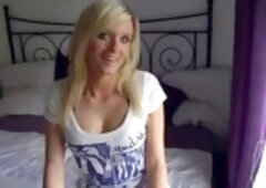 Sexy blonde is getting stuffed from behind because it is her favourite position for sex