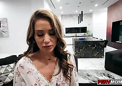 Busty milf sucking her stepsons cock