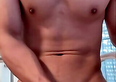 Tele - Muscle pinoy man jacking off